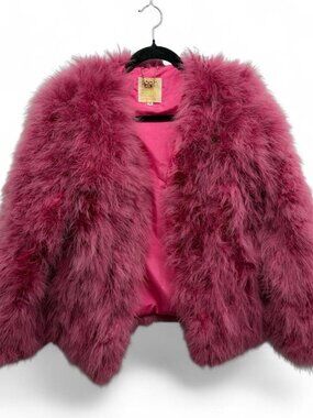 Pello Bello Pink Feather Jacket